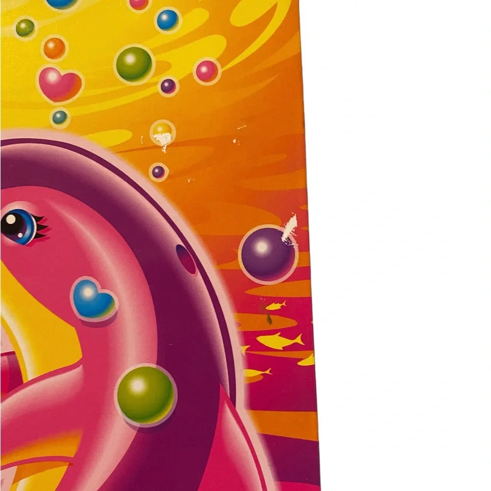 Lisa frank dancing dolphins folder and sticker strip pack of three